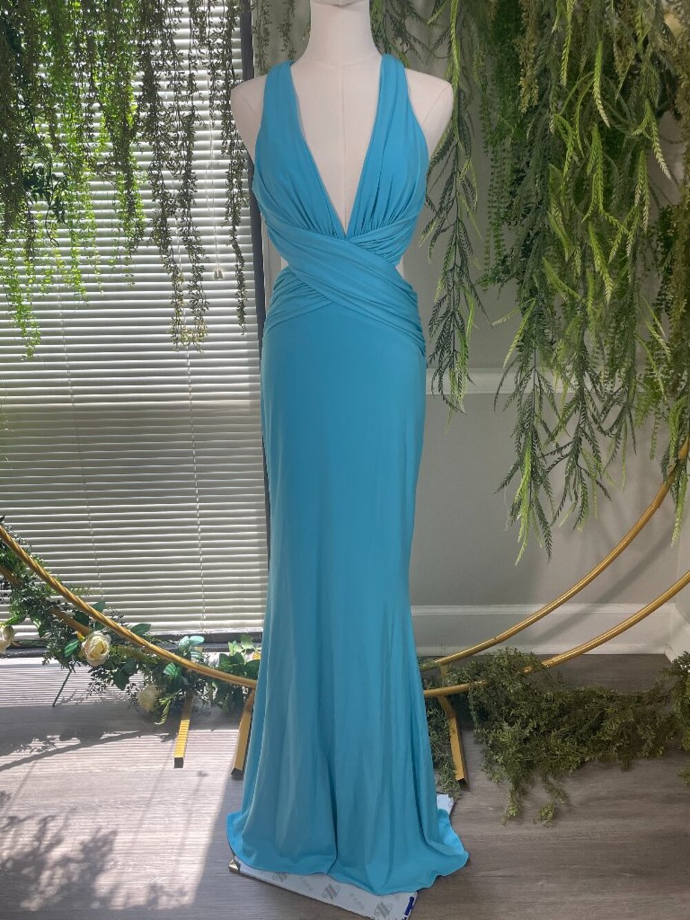 Katie May | Secret Agent Gown in Cyan
